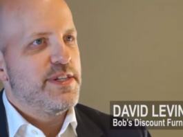 David Levin of Bob's Discount Furniture
